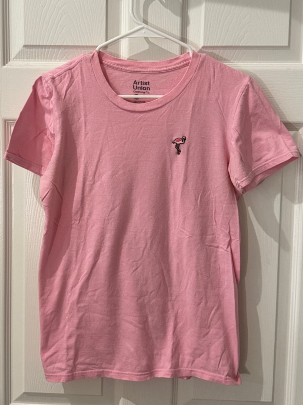 Pink Flamingo Men’s / Unisex Artist Union Clothing Co. Tee Size Small